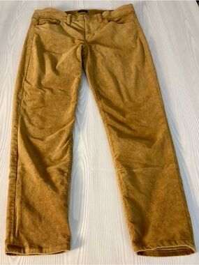 J. Crew High Waist Corduroy 5 Pocket size 28 Golden Brandy Brown Slim